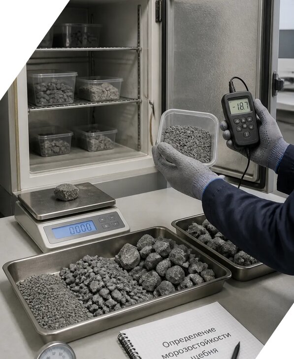 Определение морозостойкости щебня в Астрахани от 3597 р. | ЭкспертизаРоссия
